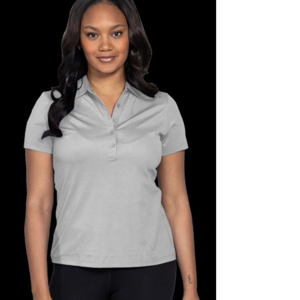 Women's Greg Norman Freedom Polo WNS2K450  Color Gray Size M